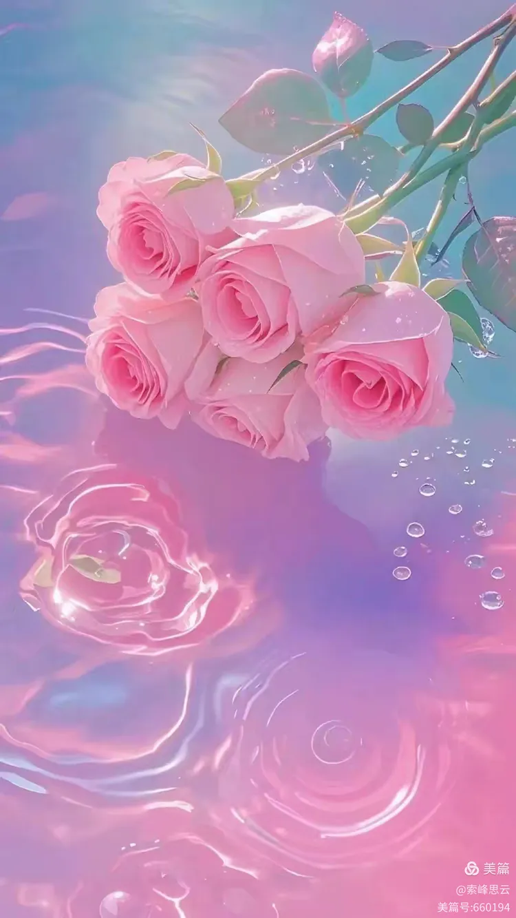 粉色艳丽的玫瑰